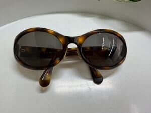 BVLGARI Vintage Tortoise Round Sunglasses 807 502/63 Made in Italy Authentic 125